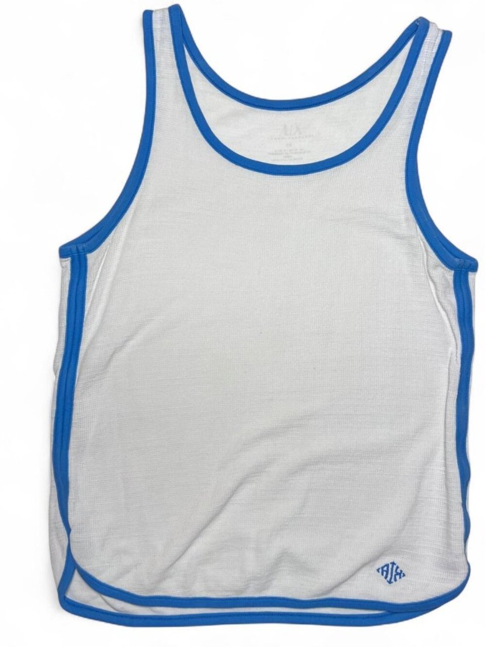 Armani Exchange Men's White and Blue Vest
